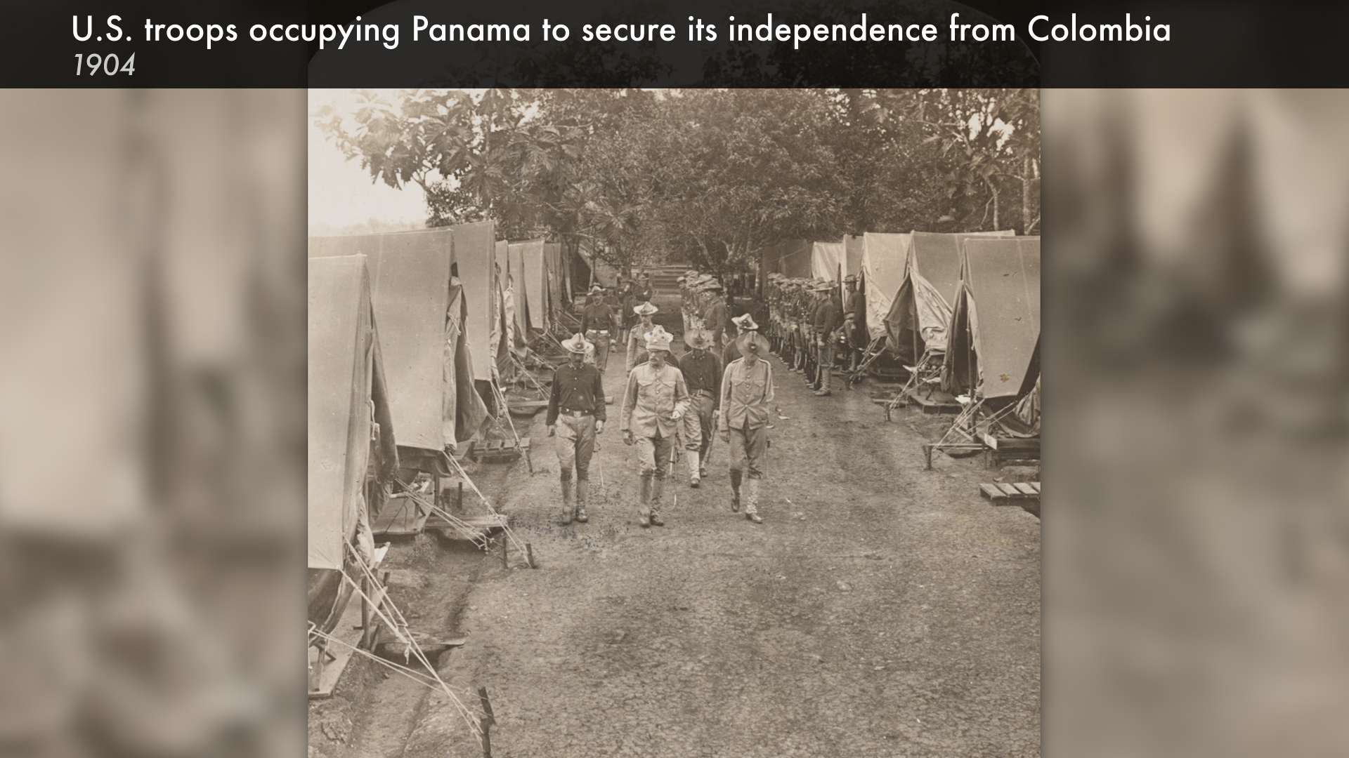 From what country did Panama gain independence in the late 1800s